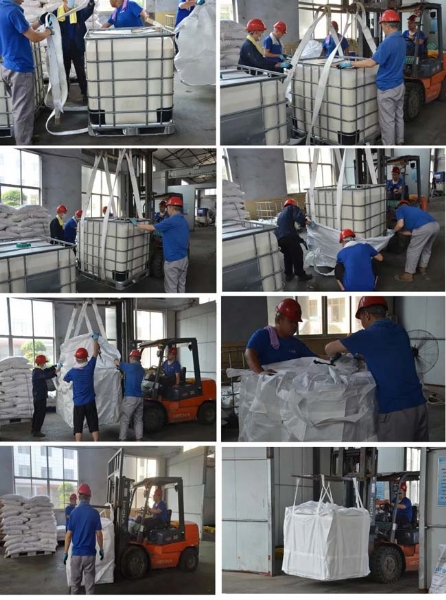 安全运输，方便客户——我司吨桶+吨袋新型包装顺利发往朝鲜。