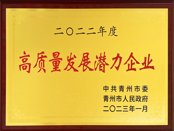 高质量发展潜力企业
